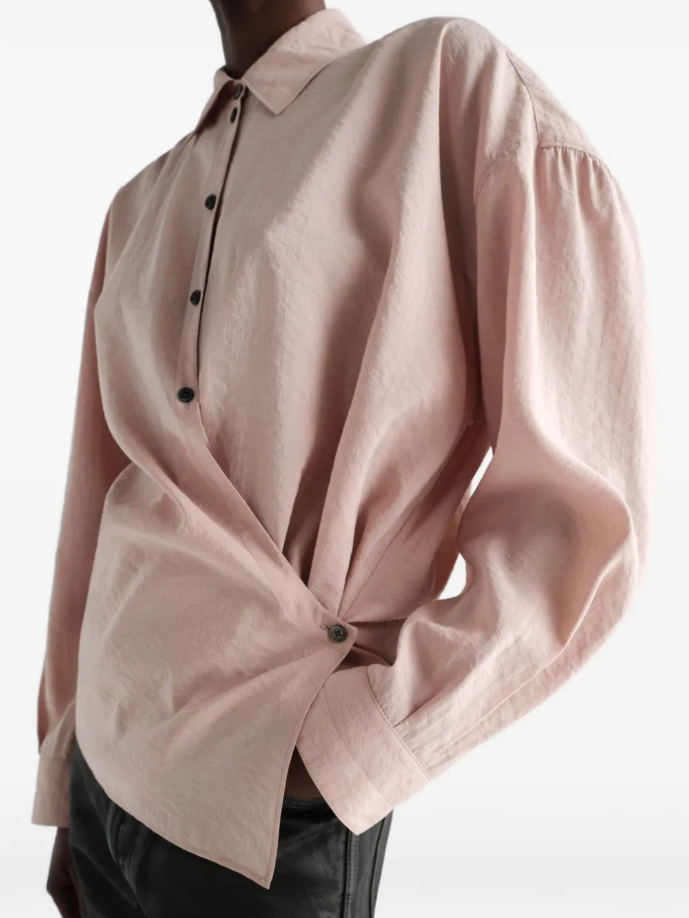 Pink dress worn by a person, showing the dress fit