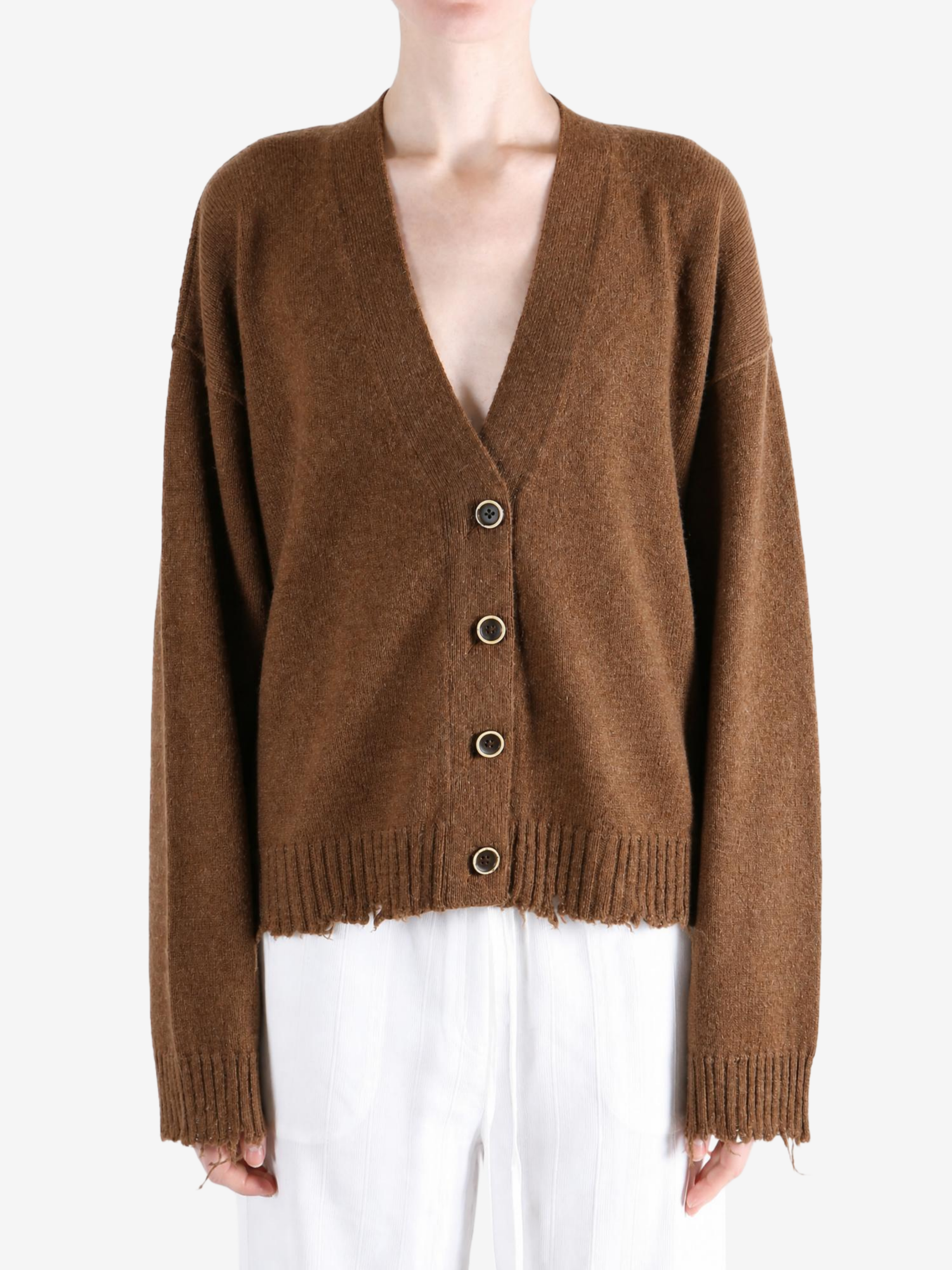 Brown knitwear, front view