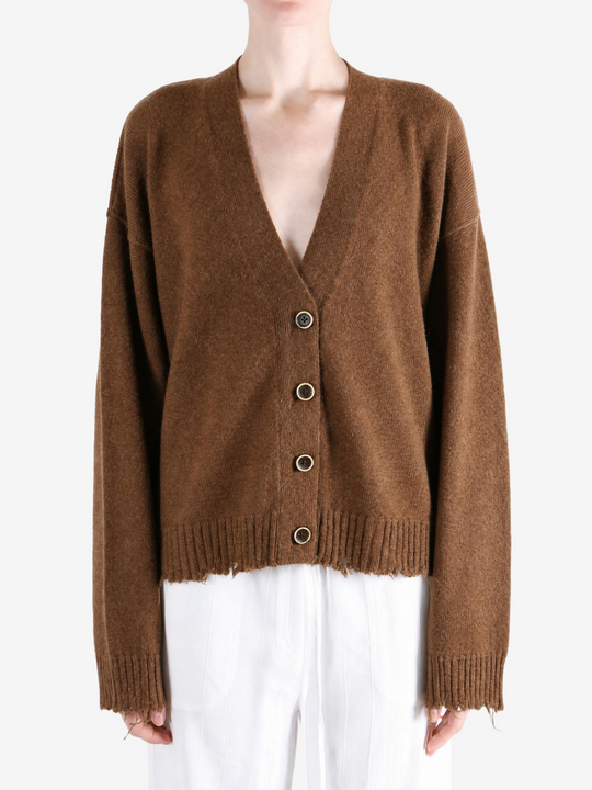Brown knitwear, front view