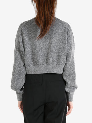 T BY ALEXANDER WANG - Women LS Turtleneck Pullover With Embossed Logo