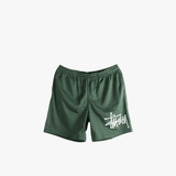 Green short,front view