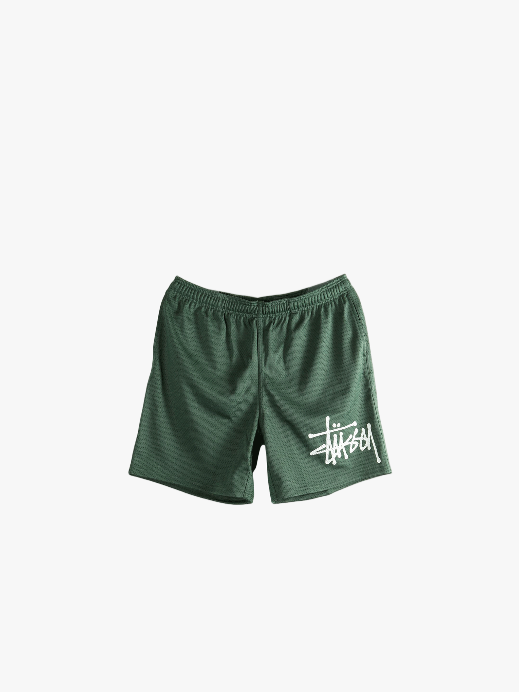 Green short,front view