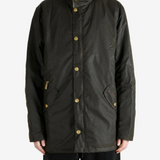 Green jacket, full body view