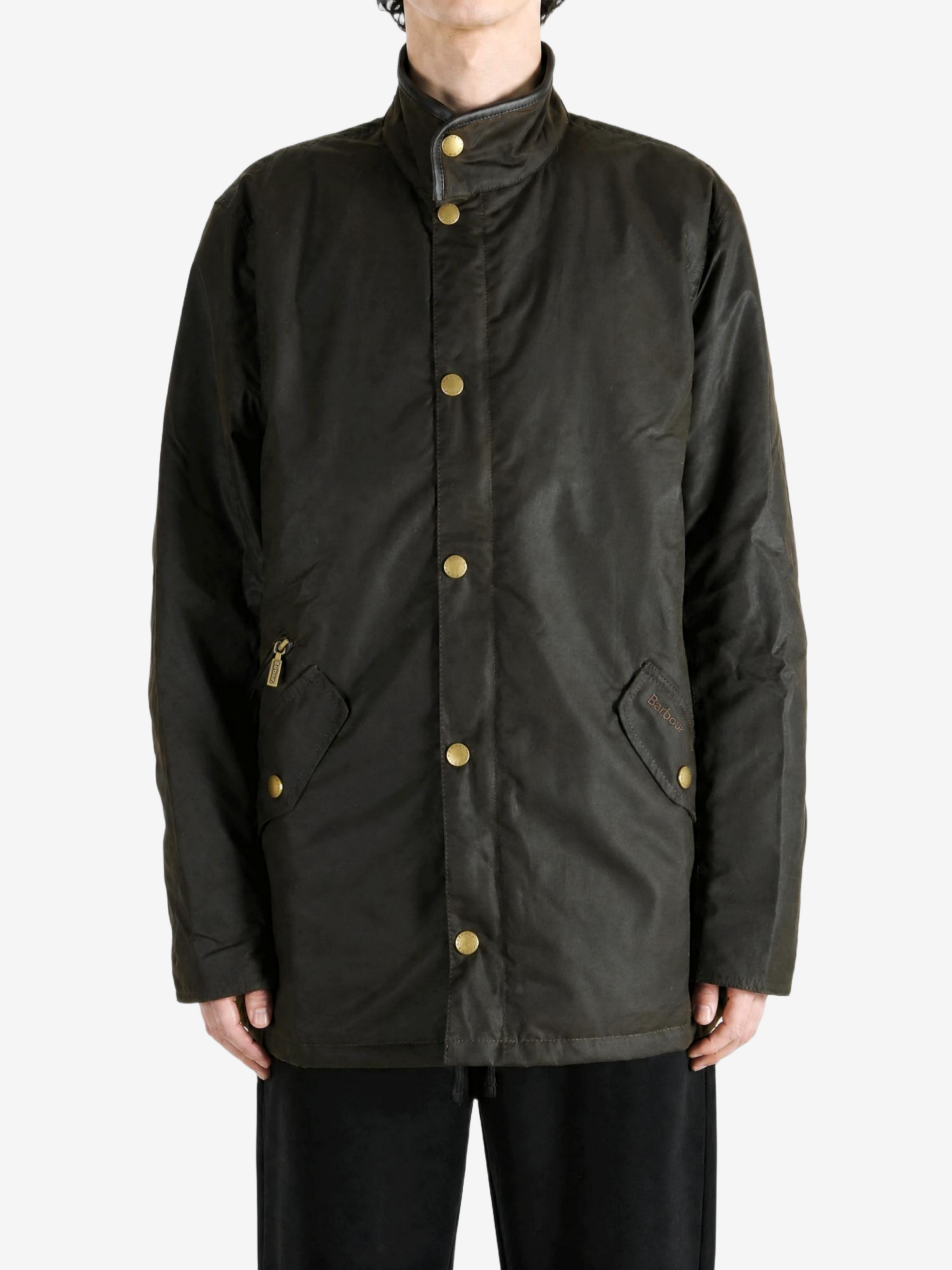 Green jacket, full body view