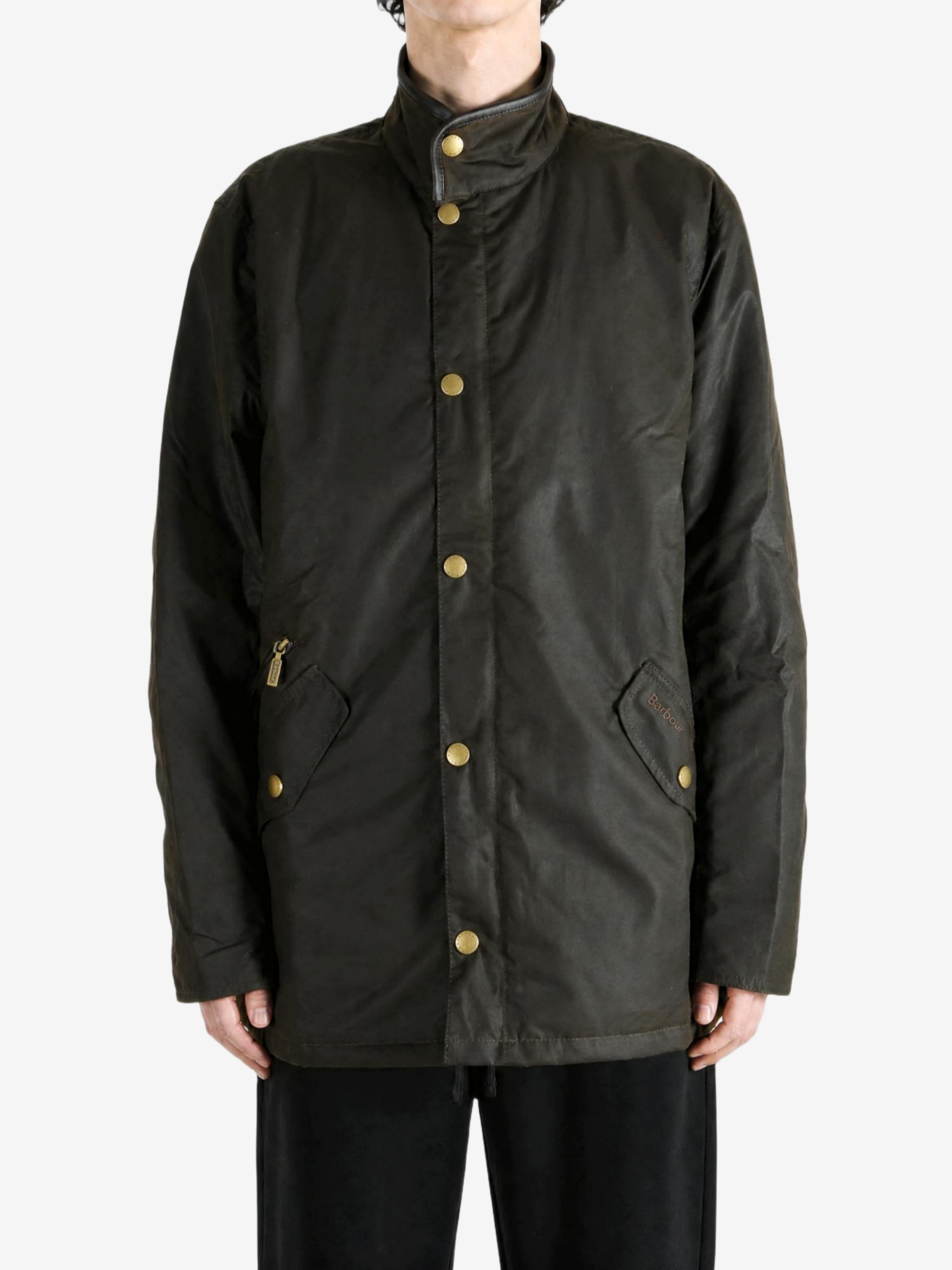 Green jacket, full body view