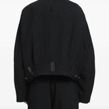 Black jacket, front view