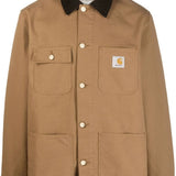 Tan coat, front view