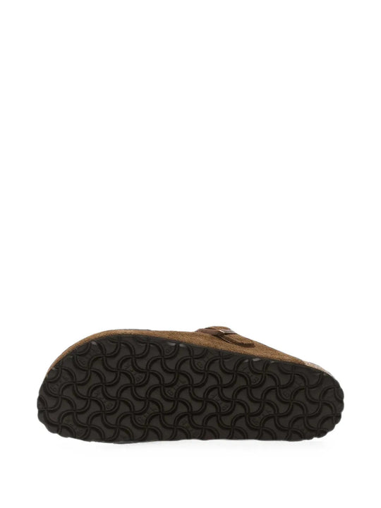 Brown sandals, front view