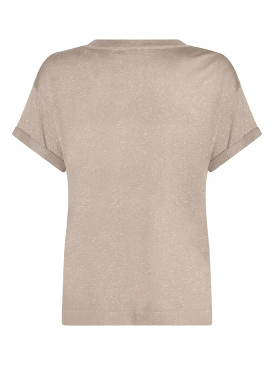 Tan hoodie, back view