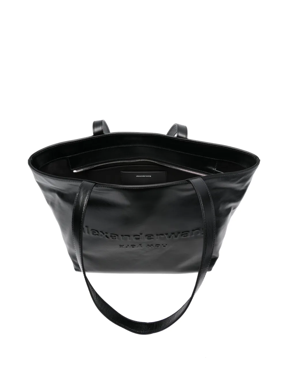 Black handbag,top view