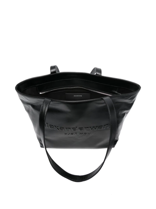 Black handbag,top view