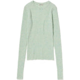 Green knitwear, front view