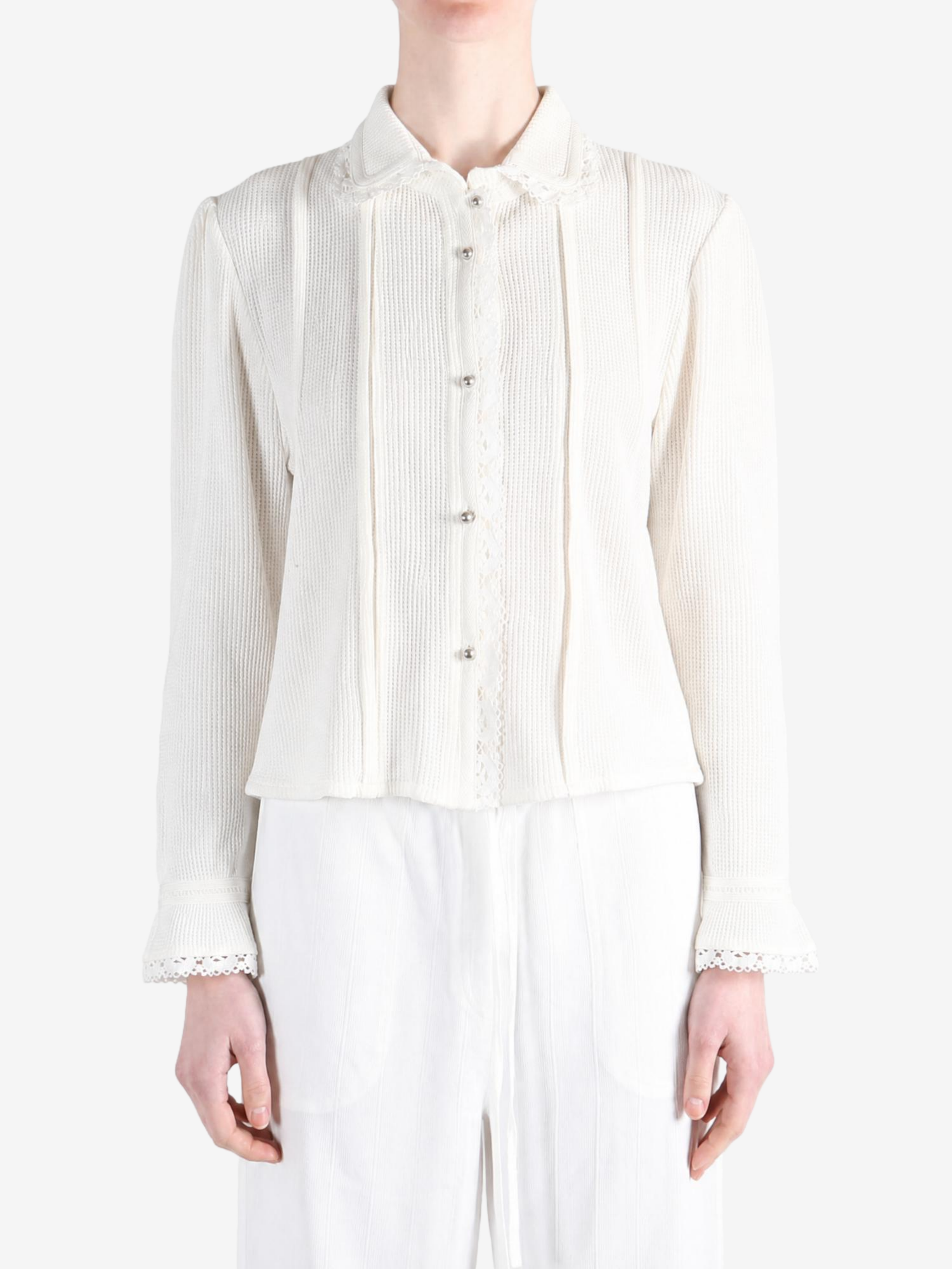 White shirt, full body view