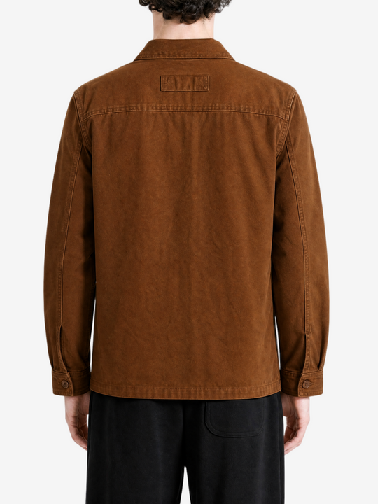 Brown shirt, full body view