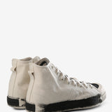 White sneaker, back view