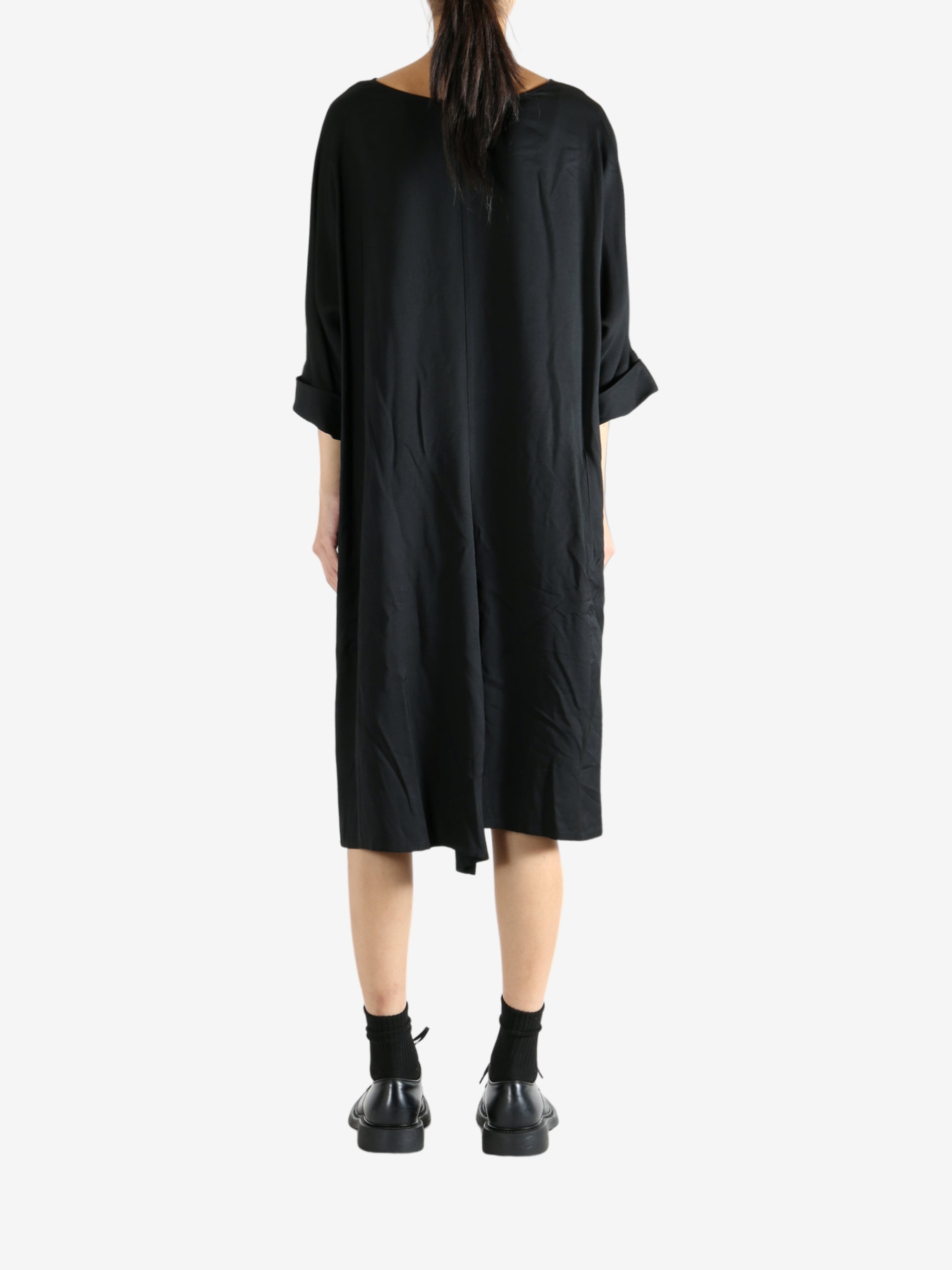 Black dress, full body view