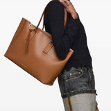 Brown bag, full body view