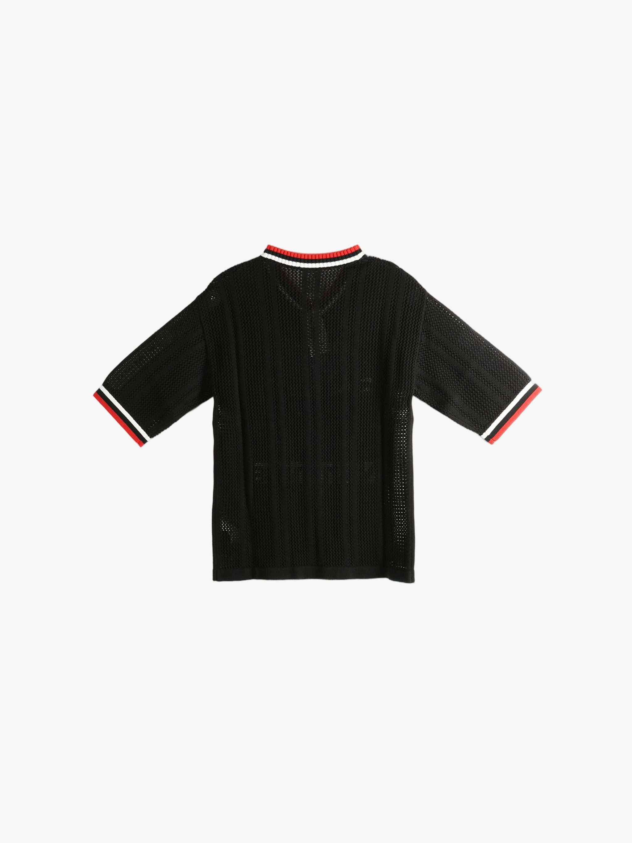 Black jersey, front view