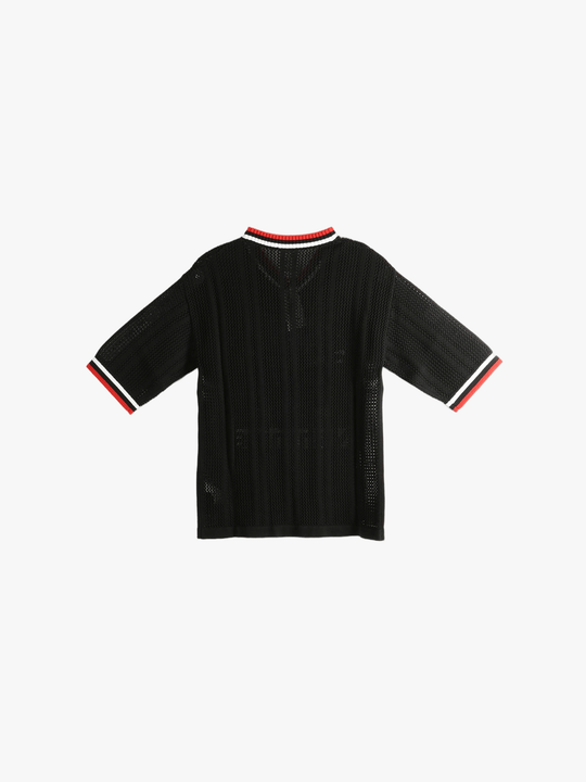 Black jersey, front view