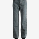 Blue pants worn by a person,showing the pants' fit