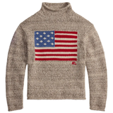 Tan sweater, front view