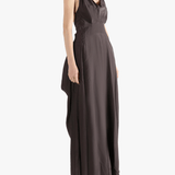 Purple dresses worn by a person, showing the dresses' fit