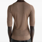 Tan top, front view