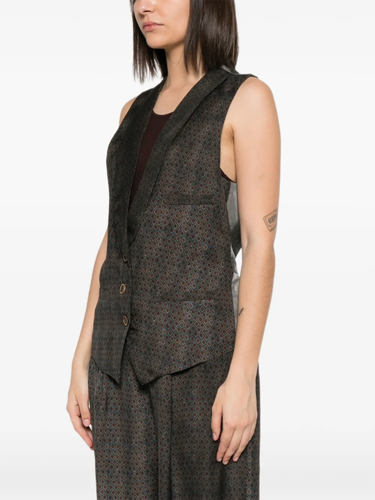 Tan coats worn by a person, showing the coats fit