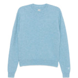 Blue knitwear, front view
