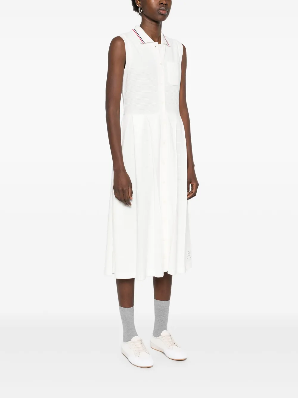 White dress, full body view