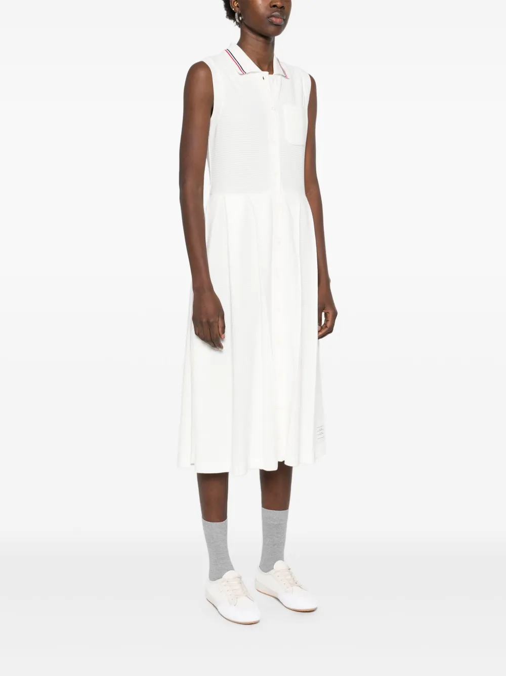 White dress, full body view