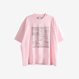 Pink t-shirt, front view