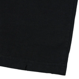 Close up of Black t-shirt,showing texture of the cotton fabric