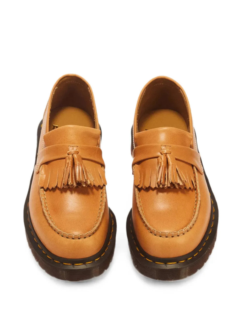 Tan shoes, front view