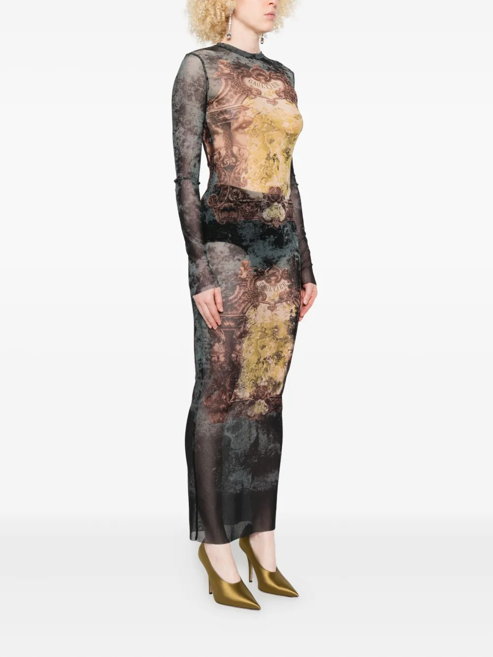 Black dress, full body view