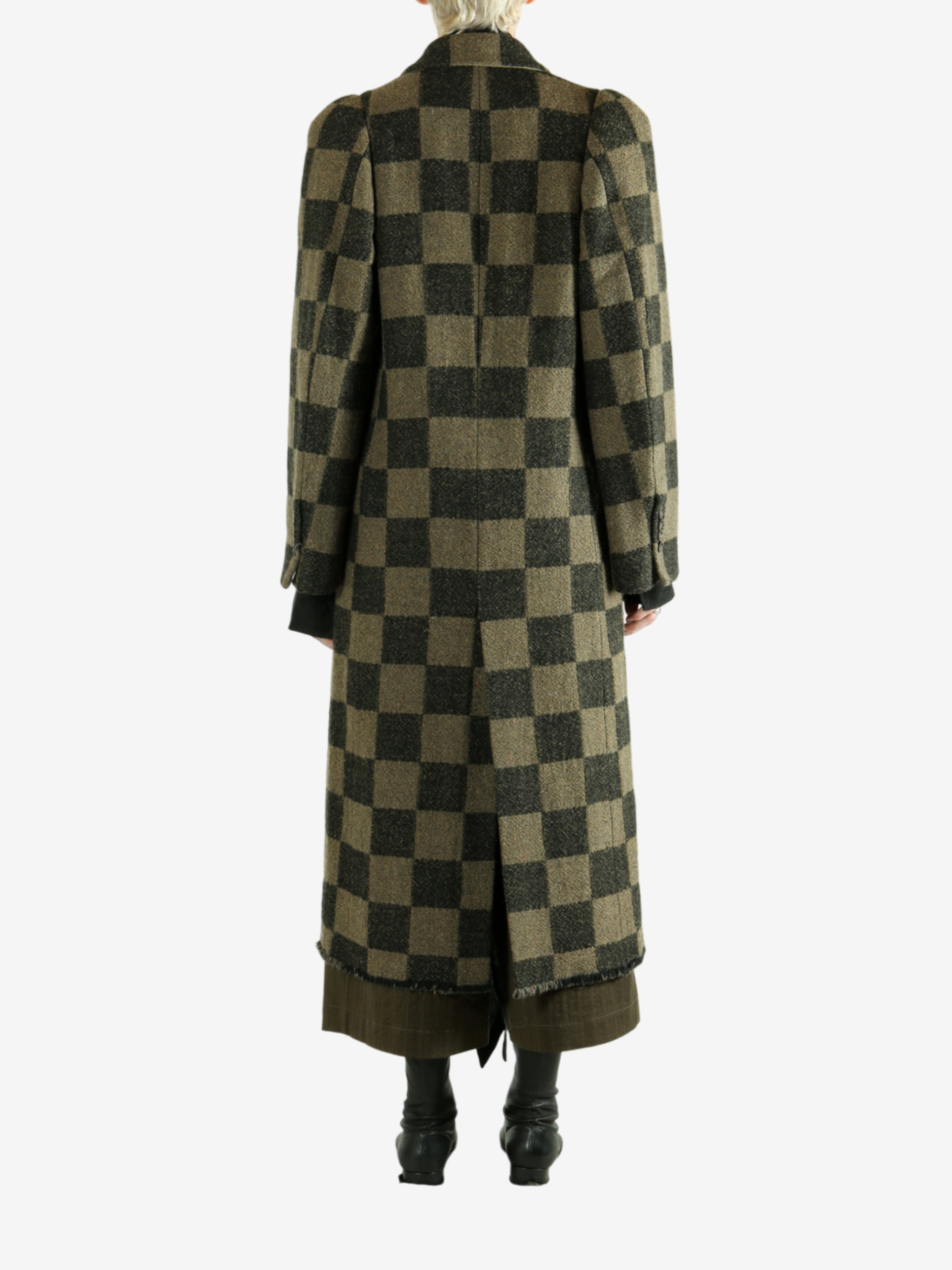 Brown coat, full body view