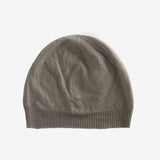 Gray knit beanie,front view