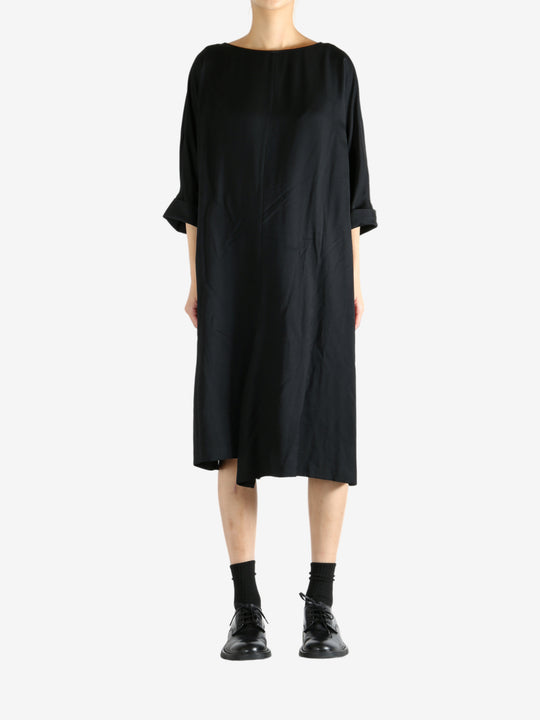 Black dress, full body view