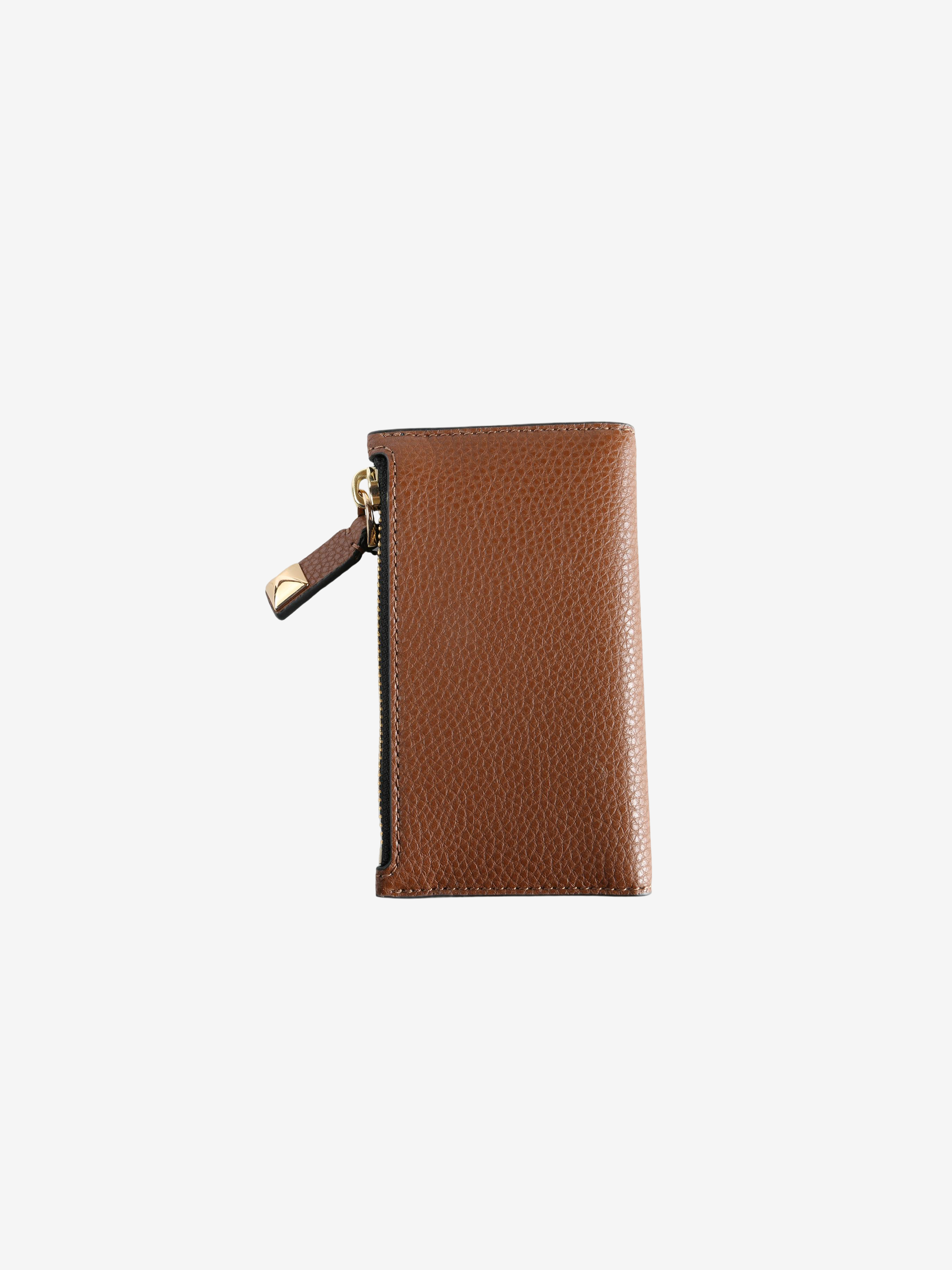 Brown wallet, back view