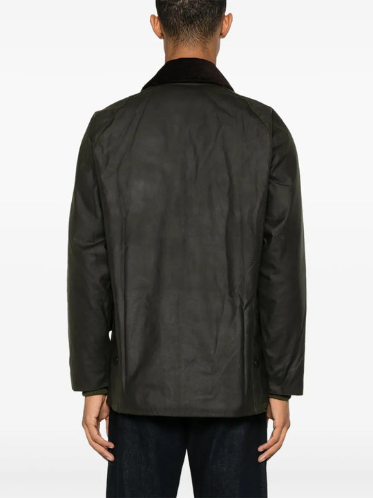 Green jacket, full body view