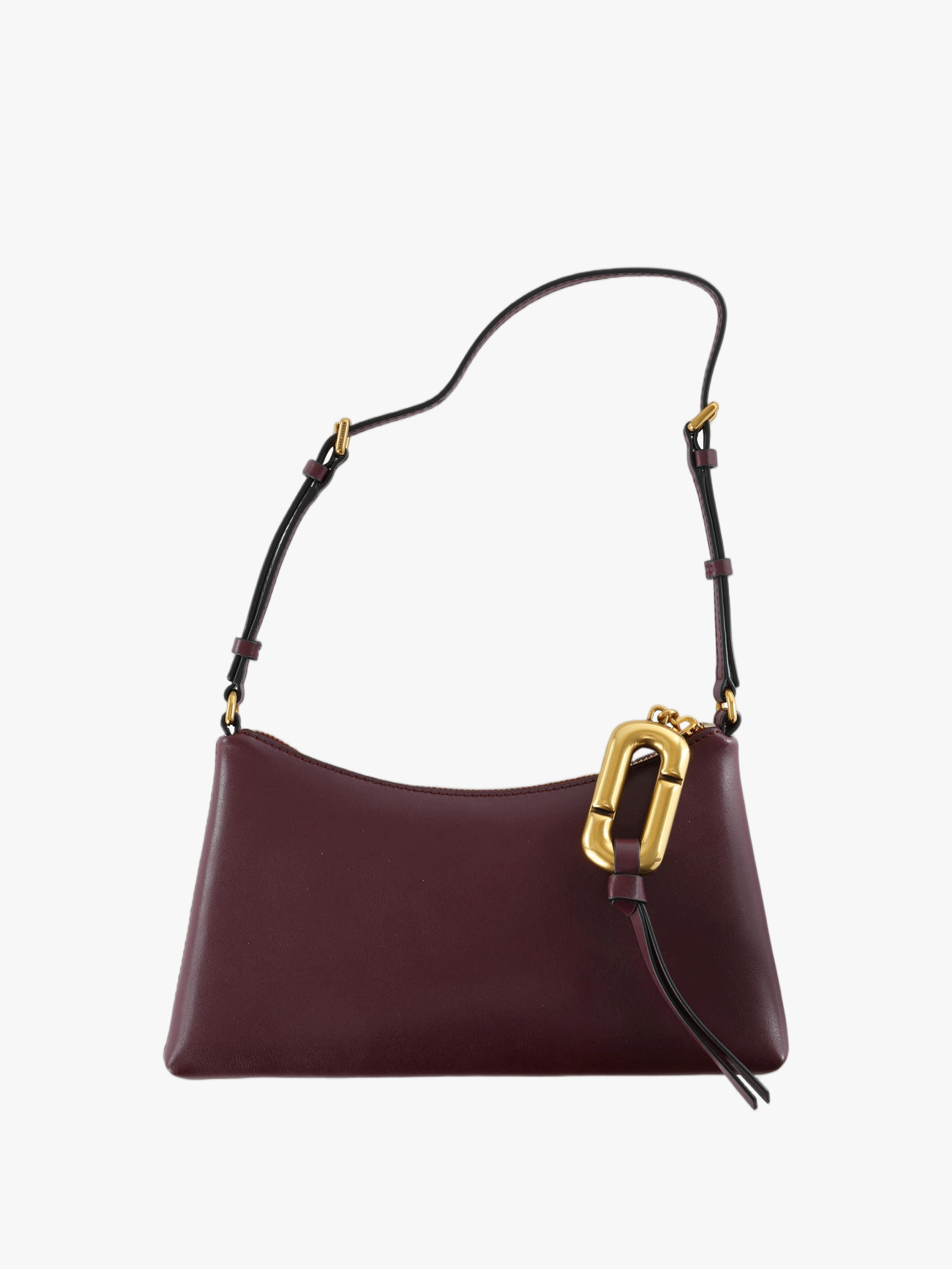 Burgundy bag, front view