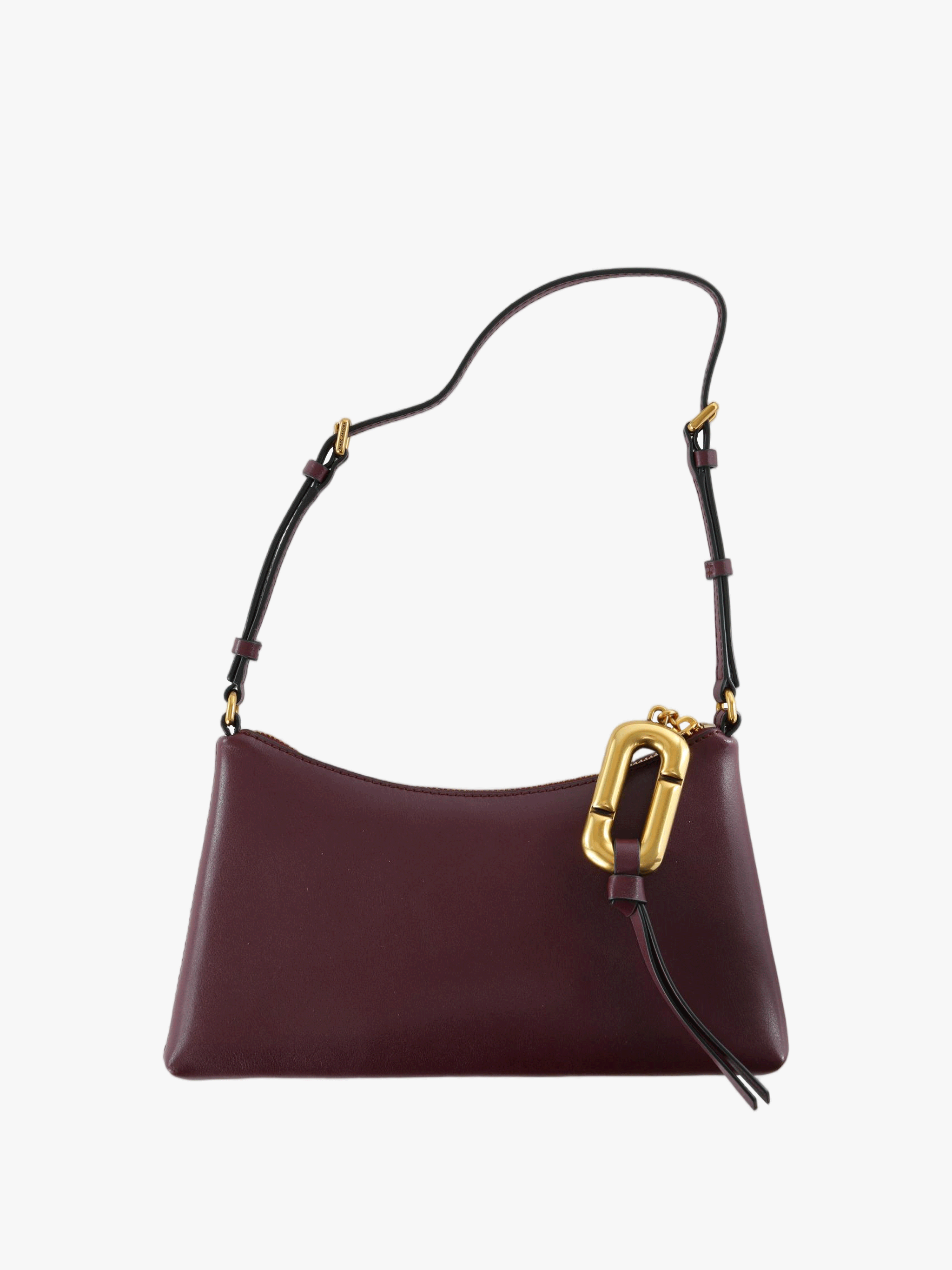 Burgundy bag, front view