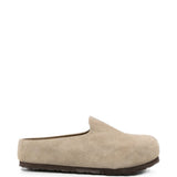 Tan sandals, front view