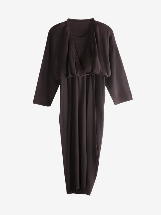 Brown dress, front view