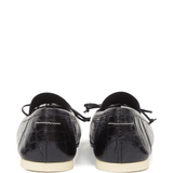 Black shoes, back view