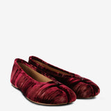 Red shoes, side view