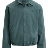 Green jacket, front view