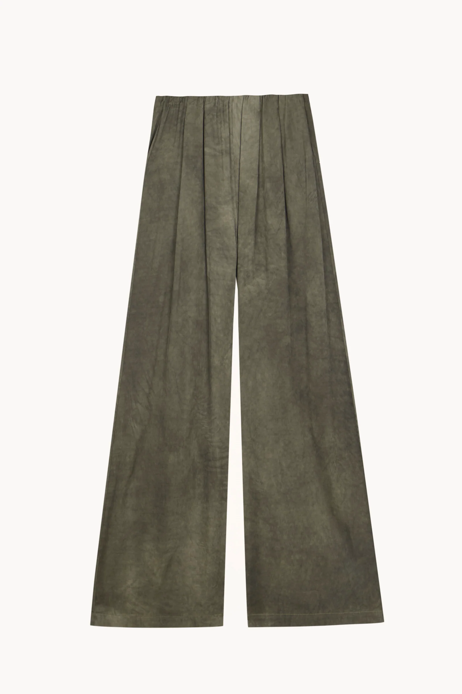 Green pants, front view