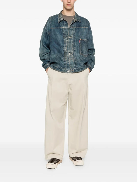 Blue jackets, full body view