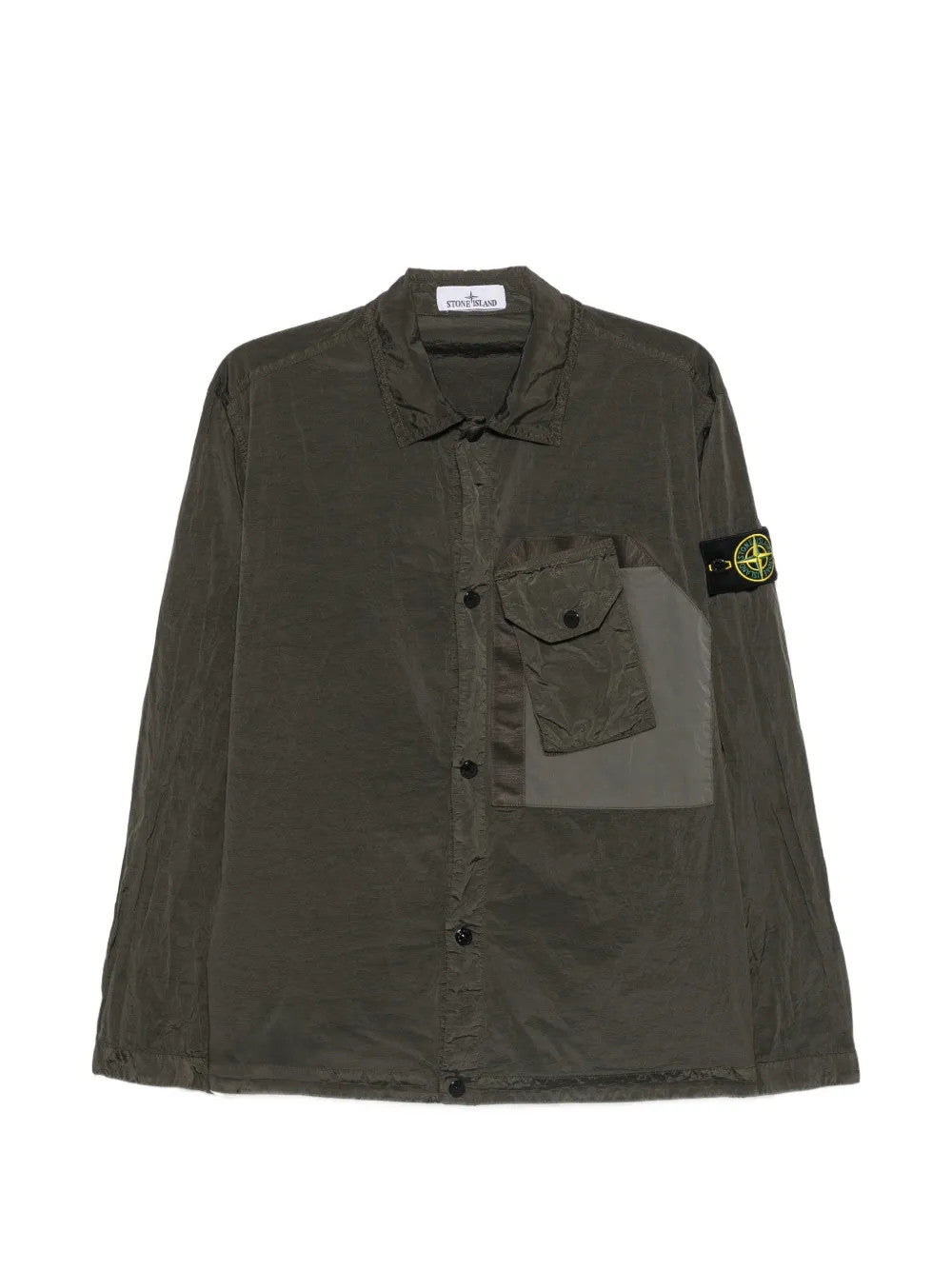 Green shirt, front view